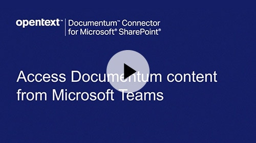 Access Documentum from Microsoft Teams