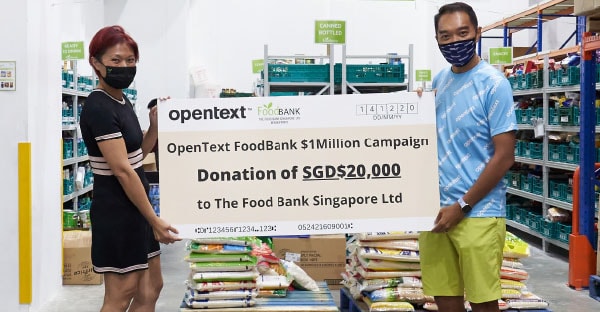 OpenText Singapore fundraising as part of our Corporate Citizenship commitment